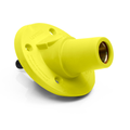 Product Image of 17 Series Panel Mount Receptacle, Female, 600A Max, 600V 30 Degree Angle, Threaded Stud Termination, 250-500 MCM Cable Range (Yellow)