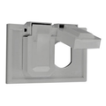 Product Image of Weatherproof Wallplate, 1-Gang, Horizontal (Gray)