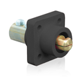 Product Image of 18 Series Cam-Type Male Panel Mount Receptacle, 90-Degree, 2/0 4/0 AWG, 400A Max (Black)