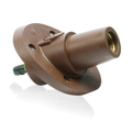 Product Image of 23 Series Panel Mount Receptacle, Female, 690A Max, 600V 30 Degree Angle, 1.125", Threaded Stud Termination, 250-777 MCM Cable Range (Brown)