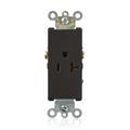 Product Image of 20A Decora Plus Single Receptacle/outlet, Commercial Grade, Self-grounding (Black)