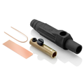 Product Image of 15 Series Cam-Type Female Plug, Contact & Insulator, Detachable, Single Set Screw Termination, #8, #2 AWG, 150A Max, Type 3R When Mated (Black)