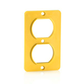 Product Image of Coverplate, Standard, Single-Gang, Thermoplastic, Duplex Receptacle (Yellow)