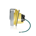Product Image of 20A, 125V 2P, 3W, LEV Series IEC 60309-1 & 60309-2 Pin & Sleeve Receptacle, IP66/67/68/IP69K, Watertight (Yellow)