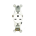 Product Image of 15A Single Receptacle/outlet, Self-grounding, Side Wired (White)