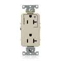 Product Image of Roll Over To Zoom 20A, 125V Decora Plus Duplex Receptacle Outlet, Industrial Grade