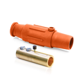 Product Image of 17 Series Plug, Female, 600A Max, 600V Double Set Screw Termination, 350-500 MCM Cable Range (Orange)