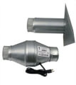 Product Image of IN-FORCER Fresh Air Supply Fan w/ 4" Galvanized Steel Intake Hood and DBM4 Fan (75 CFM, 115V)