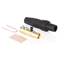 Product Image of 16 Series Taper Nose Cam-Type Female Plug, Contact & Insulator, Detachable, Pre-cut For 4/0 AWG, 400A Max, Type 3R When Mated (Black)