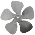 Product Image of 12" Aluminum 5 Blade CW Fan Blade, 1/2" Bore (w/ Hub)