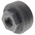 Product Image of 1-1/2" x 3/8" Black Hexagon Bushing, Class 150