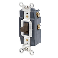 Product Image of 20A, 120/277v, Toggle 2-throw Ctr-off Momentary Contact 1-pole AC Quiet Switch (Brown)