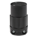 Product Image of 15A, 125V NEMA 5-15R, 2P, 3W, Industrial Straight Blade Connector, Grounding (Black)