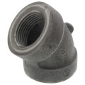 Product Image of 1" Black Cast Iron Steam 45° Elbow
