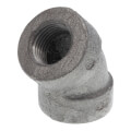 Product Image of 1/2" Black Cast Iron Steam 45° Elbow