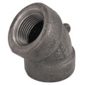 Product Image of 3/4" Black Cast Iron Steam 45° Elbow