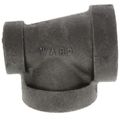 Product Image of 1-1/2" x 1-1/4" x 1-1/2" Black Cast Iron Steam Tee, Class 125