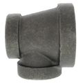 Product Image of 1-1/4" x 1/2" x 1" Black Cast Iron Steam Reducing Tee, Class 125