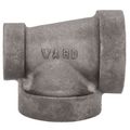 Product Image of 1-1/4" x 3/4" x 1" Black Cast Iron Steam Reducing Tee, Class 125