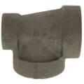 1" x 1/2" x 1" Black Cast Iron Steam Tee