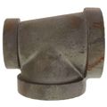 Product Image of 3" x 2" x 3" Black Cast Iron Steam Tee, Class 125