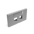 Product Image of Quickport, Modular Furniture Faceplate, 2-port (Gray) Includes 1 Blank Insert (herman Miller)