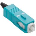 Product Image of Fast-cure, Sc Fiber Optic Connector (aqua), Om3/4 (laser Optimized Multimode), For 900um & 3mm Applications
