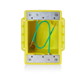 Product Image of FD Box, Single-Gang, Corrosion-resistant, 1/2 " Threaded Conduit Openings (Yellow)