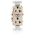 Product Image of Duplex Receptacle, Heavy-Duty Split-Circuit, 20A 125V NEMA 5-20R, 2P 3W (Light Almond)