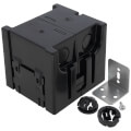 Product Image of 2-Gang Screw-On Gangable Plastic Box for Retrofit or New Construction (Black)