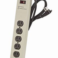 Product Image of 1449 3rd Edition, 125V 15A SuRGe Protected, 6-Outlet Strip w/Switch, 1330 Joules, 6 Feet 14-3 SJT Cord Length, Aluminum Housing ( Beige)