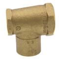 1" X 3/4" X 1" FxFxC Cast Brass Tee (Lead Free)