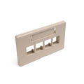 Product Image of Quickport, Modular Furniture Faceplate, 4-port (Ivory) Includes 1 Blank Insert (herman Miller)