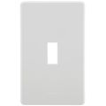 Product Image of Fassada 1 Gang Wall Plate for Traditional Style Dimmers or Switches, FG-1-WH, White