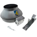 Product Image of FG Series Round Inline Exhaust Fan, 8" Duct, EC Motor (428 CFM)