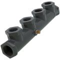 Product Image of 4 port, 3/4" X 1/2" Female, with 1/2" Female Ports, Poly Coated Manifold