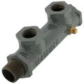 Product Image of 2 Port, 3/4" Female x 3/4" Male Inlet, with 1/2" Female Ports, Stackable Manifold