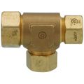 Product Image of 1" x 3/4" x 3/4" TracPipe AutoFlare Brass Reducing Tee
