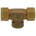 Product Image of 1/2" Tracpipe x 1/2" Tracpipe 1/2" Female NPT AutoFlare Brass Tee