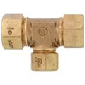 Product Image of 3/4" x 3/4" x 1/2" TracPipe AutoFlare Brass Reducing Tee