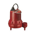 1/3 HP C.I. Manual Submersible Effluent Pump - 208-230v - 10 ft Cord