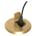 Product Image of 1-Gang Round Carpet Ring for FLB3531TK and FLB3532TK Floor Box Kits (Brass)
