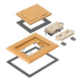 Product Image of 1-Gang Non-Metallic Floor Box Cover Frame Kit (Caramel)