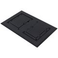 Product Image of 2-Gang Non-Metallic Floor Box Cover Frame Kit (Black)