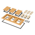 Product Image of 3-Gang Non-Metallic Floor Box Cover Frame Kit (Caramel)