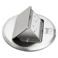 Product Image of Round Trapdoor Cover, Pre-Mounted Gasket (Nickel-Plated)