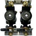 Product Image of Grundfos Flowcenter Module Double Pump Assembly & Isolation Valves w/o Cabinet, 1" FNPT, 1 Speed, 230V