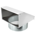 Product Image of FML10 Fixed Metal Hood for Supply or Exhaust, 10" Duct (Single Unit)