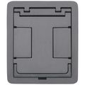 Product Image of FloorPort Flanged Cover Assembly for Rectangular Floor Boxes (Aluminum)