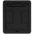 Product Image of FloorPort Flanged Cover Assembly for Rectangular Floor Boxes (Black)